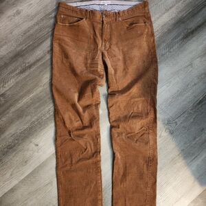 Peter Millar Men's Brown Corduroy Pants Size 34